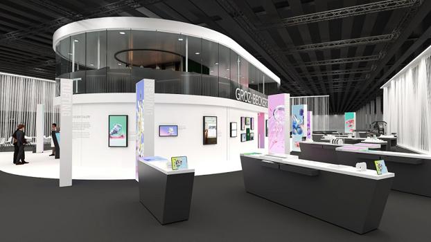 Groz-Beckert - rendering of stand at ITMA 2023