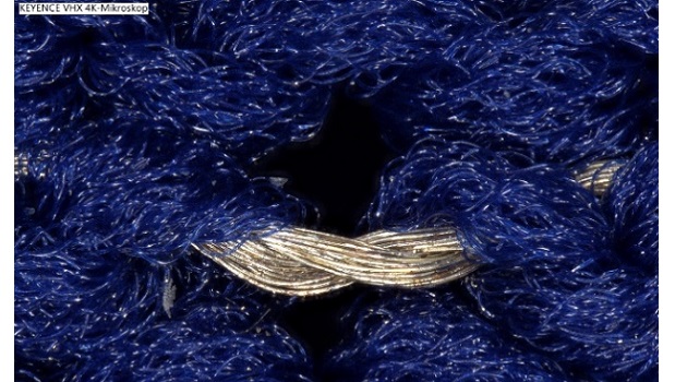 Knitted electrically conductive yarn (source: ITM)