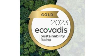 IVL - EcoVadis 2023 Gold for commitment to sustainability in supply chain management