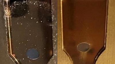 Toray - injection mold surface beore & after improvement