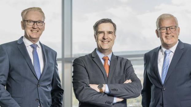 The new Management Board, f-l-t-r: Dr. Felix Grimm (COO), Dr. Christoph Riemer (CEO), Dietmar Clausen (CFO) (Source: Zschimmer & Schwarz) 