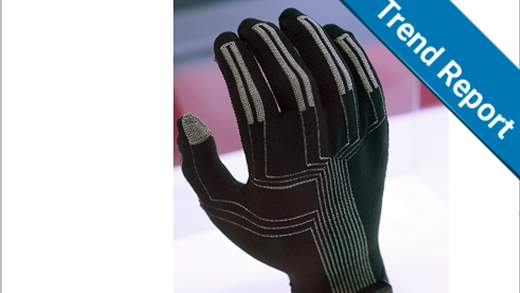 Techtexti Innovation Award: Knitted Sensor Glove (Source: Robert Bosch GmbH/Messe Frankfurt Exhibition GmbH/Jean-Luc Valentin)