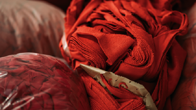 Trützschler - red textile bundles